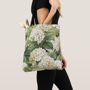 Bolsa Tote Hortênsia aquarela floral Boho flores retrô