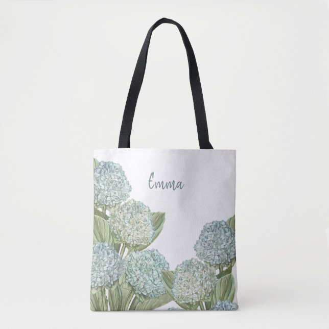 Bolsa Tote Hortênsia Azul (Frente)