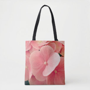 Bolsa Tote Hortensia Hydrangea pink pastel flowers floral