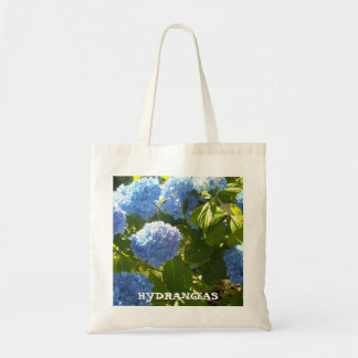 Bolsa Tote Hortênsias Azuis com Tons Variados