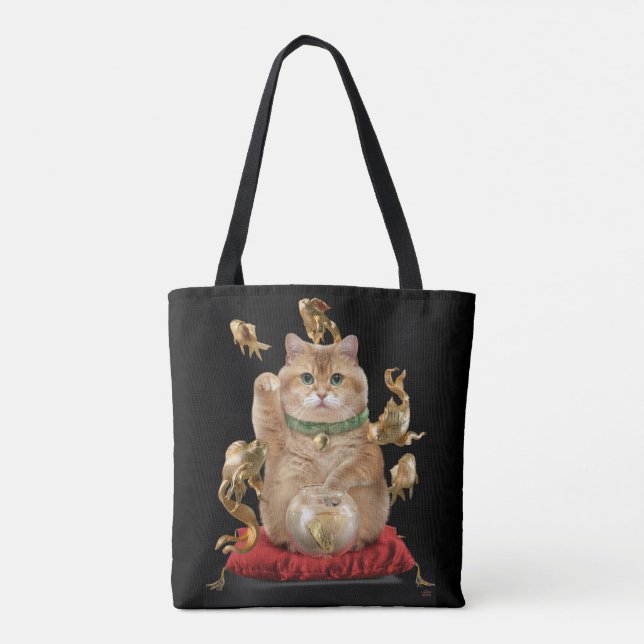 Bolsa Tote Hosico Maneki-neko (Verso)