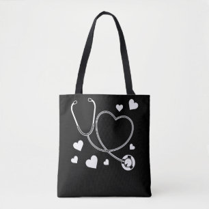 Bolsa Tote Hospital de Amor Enfermeiro Stethoscope