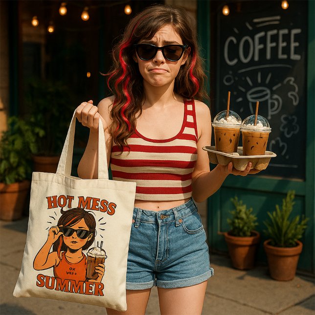 Bolsa Tote Hot Mess Summer – Indie Vibes Tote Bag (Criador carregado)