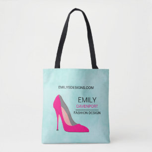 Bolsa Tote Hot Pink Stiletto High Heat Calçado Chic Business