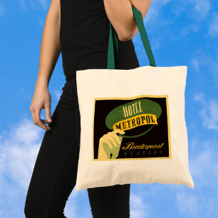 Bolsa Tote Hotel Metropol Budapeste Hungria Chapéu de Bellhop