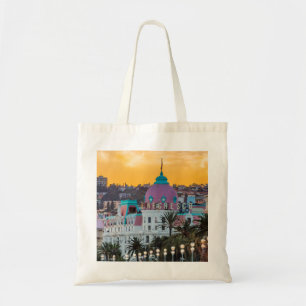 Bolsa Tote Hotel Negresco, hotel de luxo famoso, em Nice, Fra
