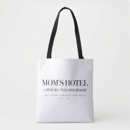 Bolsa Tote Hotel Personalizado da Mamãe Resort Falso Ano T Pe