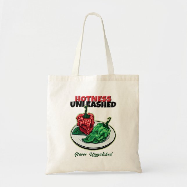 Bolsa Tote Hotness Lançou Naga King Chili Pepper Tote Bag (Frente)