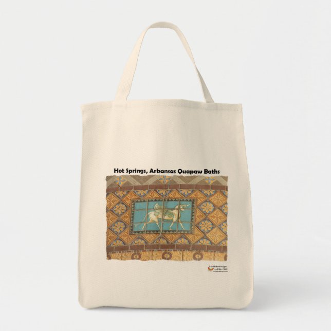 Bolsa Tote HotSprings, AR Quapaw Dome Telhas II Presentes Rou (Frente)