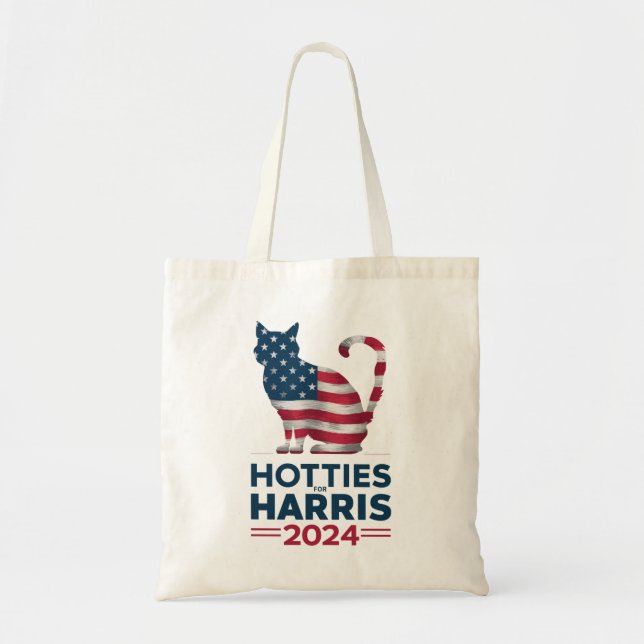 Bolsa Tote Hotties Para Harris 2024 Cat Ladies Kamala Harris (Frente)