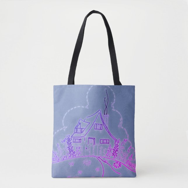 Bolsa Tote House Embroidery Design (Frente)