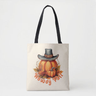 Bolsa Tote Howdy Fall - Rustic Autumn Vibes