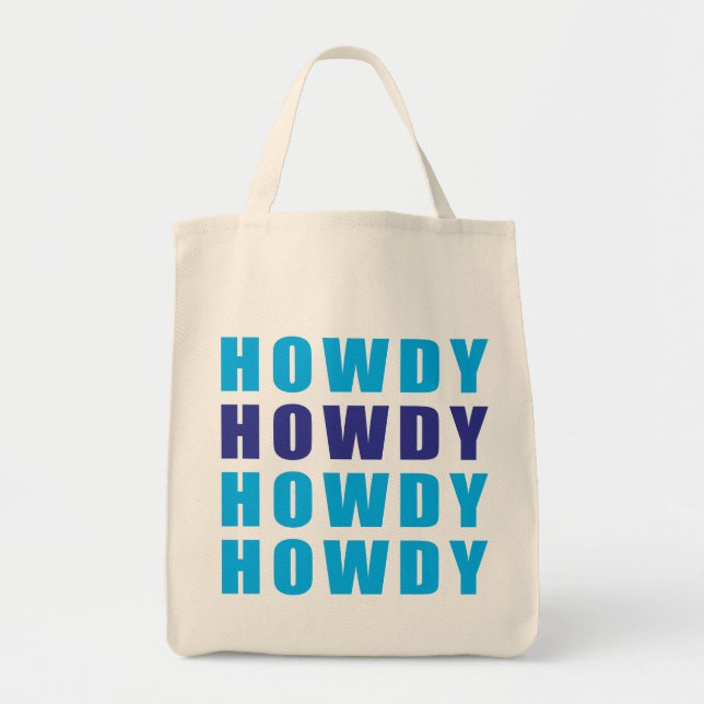 Bolsa Tote Howdy Howdy Howdy Howdy (Frente)