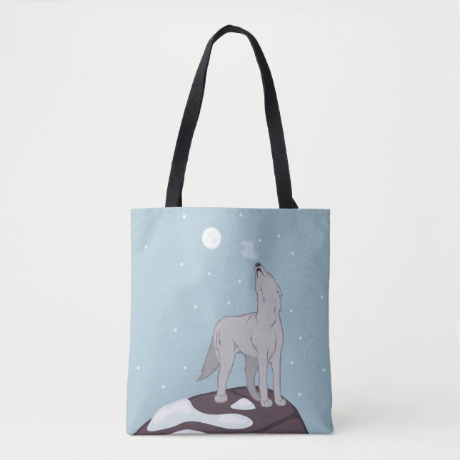 Bolsa Tote Howling Artic Wolf (Frente)