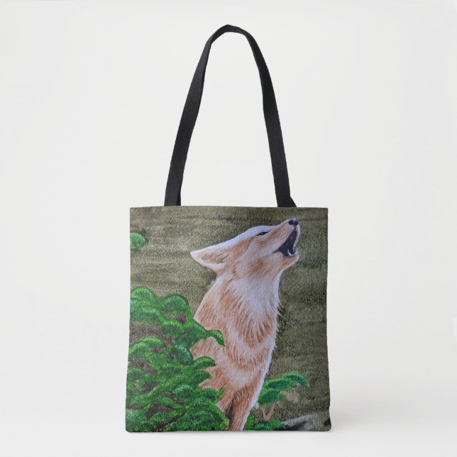 Bolsa Tote Howling Coyote (Frente)