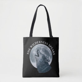 Bolsa Tote Howling Wolf and Moon
