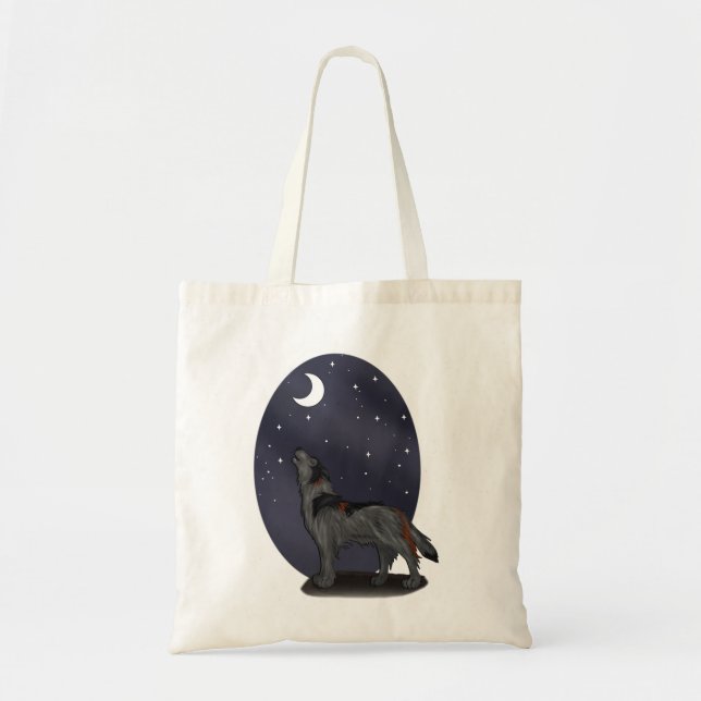 Bolsa Tote Howling Wolf (Cinza) (Frente)