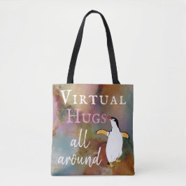 Bolsa Tote Hugs Virtuais por todo o lado
