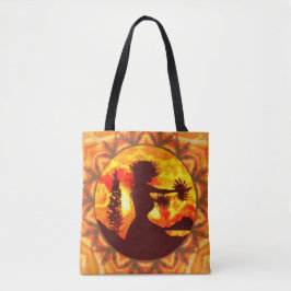 Bolsa Tote Hula Dancer Palms