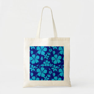 BOLSA TOTE HULA HAVAIANA (HIBÍSCO) AZUL ESCURO/CLARO