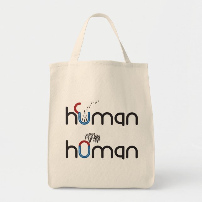 Bolsa Tote Humano versus Homan (Frente)