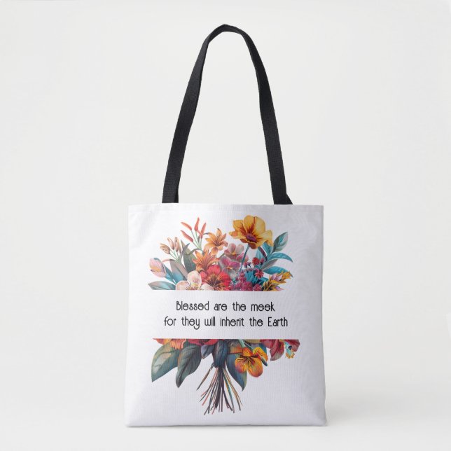 Bolsa Tote Humildade Wildflower (Frente)