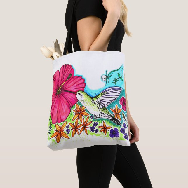 Bolsa Tote Hummingbird (Close Up)
