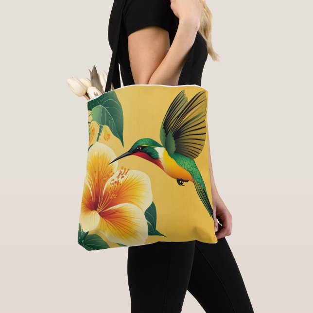 BOLSA TOTE HUMMINGBIRD #1 (Close Up)