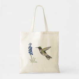 Bolsa Tote Hummingbird e Bluebonnet