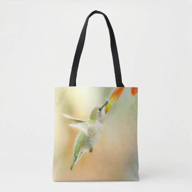 Bolsa Tote Hummingbird na luz da manhã cedo (Frente)