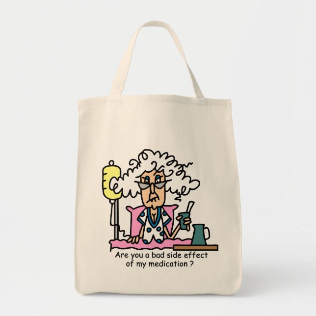Bolsa Tote Humor com efeito secundário (Frente)
