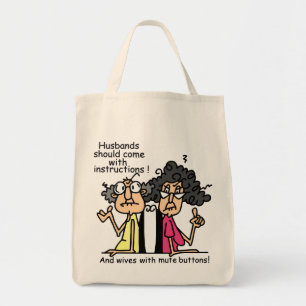Bolsa Tote Humor da atitude dos maridos e das esposas