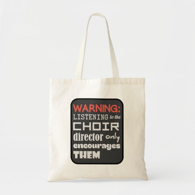 Bolsa Tote Humor da música do coro (Frente)