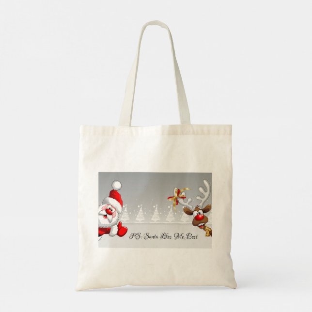 Bolsa Tote Humor de Natal (Verso)