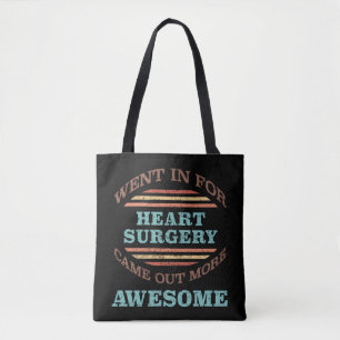 Bolsa Tote Humor de Recuperação de Cirurgia Cardíaca