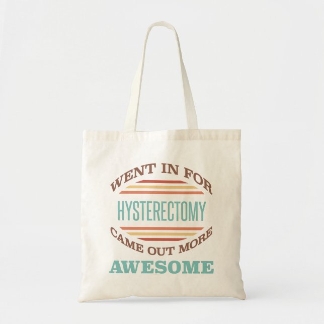 Bolsa Tote Humor de Recuperação na Cirurgia de Histerectomia (Frente)