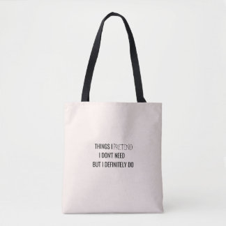 Bolsa Tote  Humor funny sarcasm witty quote 