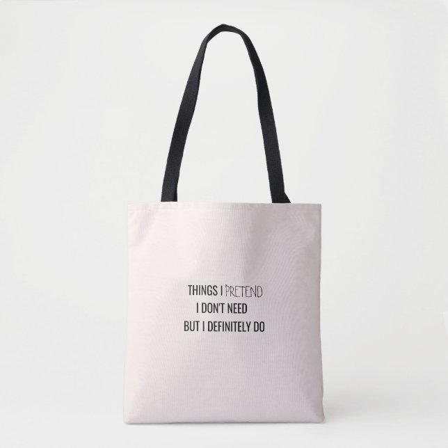 Bolsa Tote  Humor funny sarcasm witty quote  (Frente)