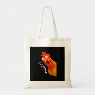 Bolsa Tote Humor Gótico Corvo F-Caw-F Engraçado