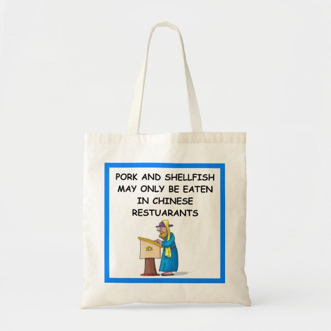 Bolsa Tote Humor hebraico (Frente)