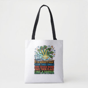 Bolsa Tote Hydra de Email Engraçado  