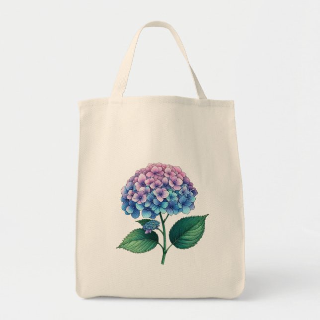 Bolsa Tote Hydrangea Flower (Frente)