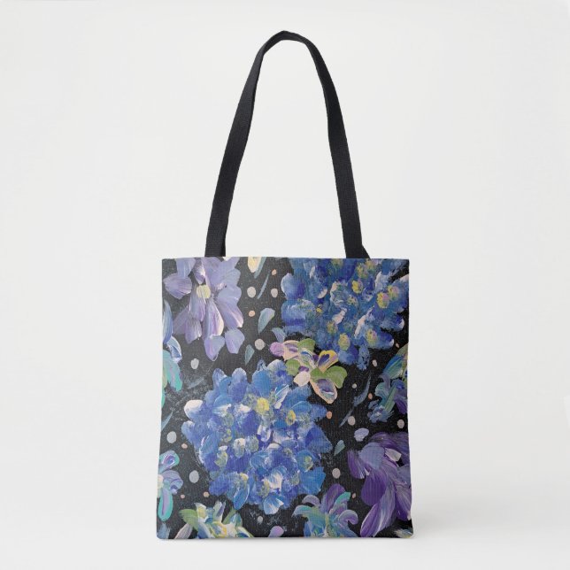 Bolsa Tote Hydrangea Night (Frente)