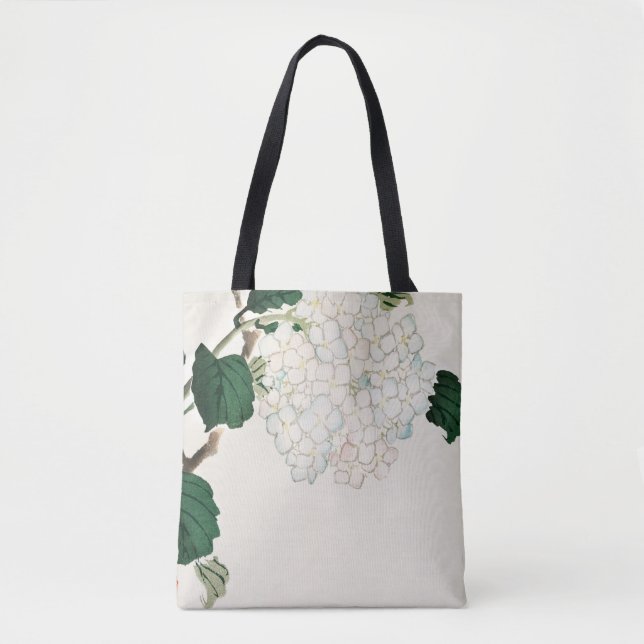 Bolsa Tote Hydrangea por Kōno Bairei (Frente)