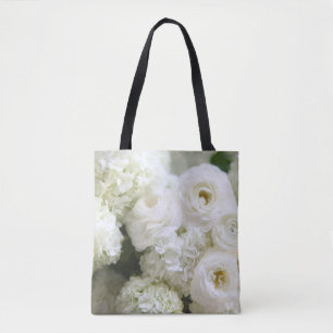 Bolsa Tote Hydrangeas e ranúnculo
