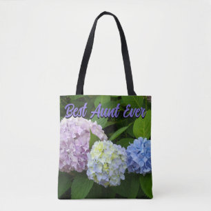 Bolsa Tote Hydrangeas, melhor tia de sempre