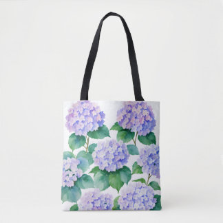 Bolsa Tote Hydrangeas Watercolor Arte Floral