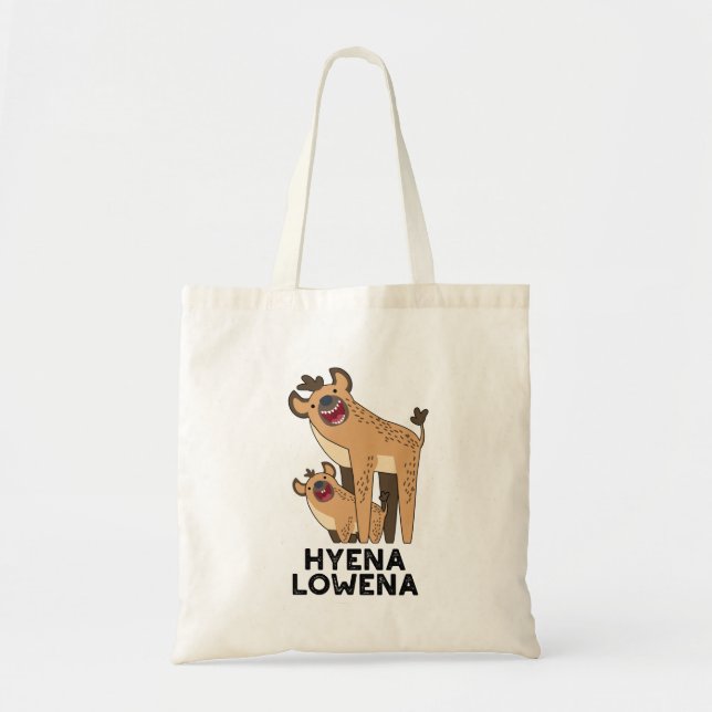 Bolsa Tote Hyena Lowena Funny Animal Hyena Pun (Frente)