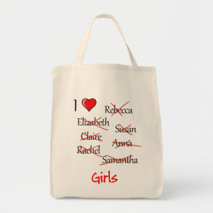 Bolsa Tote 'I Ä Girls'