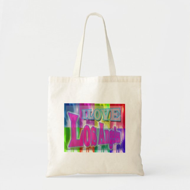 Bolsa Tote "I AMVE Los Angeles" Colorida Palms Bag (Frente)